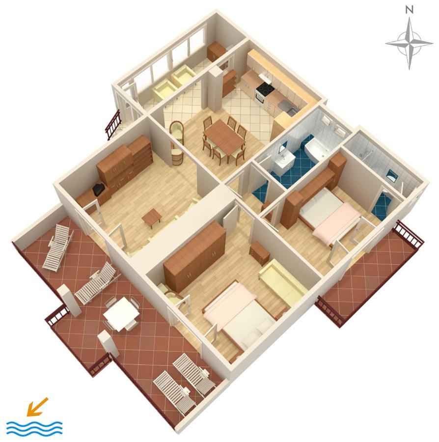 Apartments By The Sea Podgora, Makarska - 2615 Exterior foto